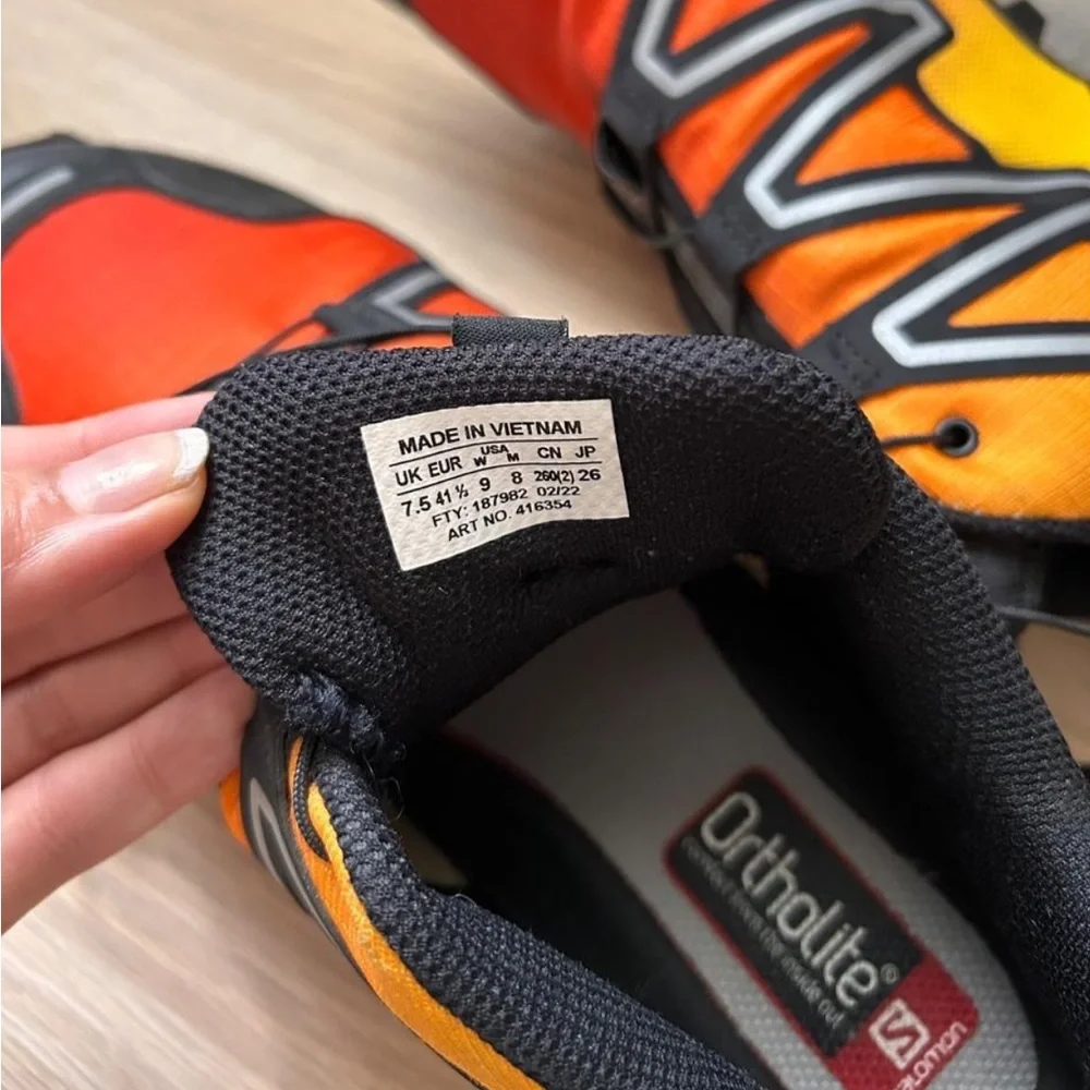 Salomon Speedcross 3 Trail Shoes - Orange and Yellow